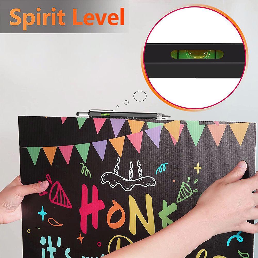 Многофункциональная емкостная ручка с отверткой Многофункциональная отвертка Шариковая ручка со спиртовым уровнем