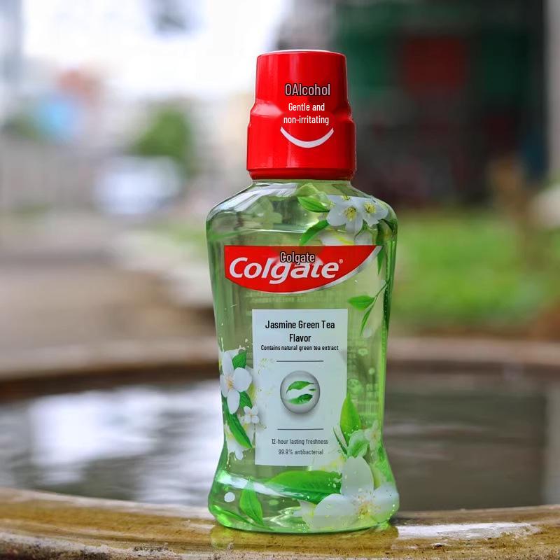 Ополаскиватель для полости рта Colgate Жасмин и Зеленый чай 250 мл - Портативная бутылка дорожного размера