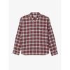 Mens Medium Check Cotton Twill Shirt Ch6729 54n I65 q2nCh6729 54nI65