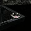 Slightly inlaid romantic pink sweet crit love swan ring female cold wind niche temperament light luxury ring tide