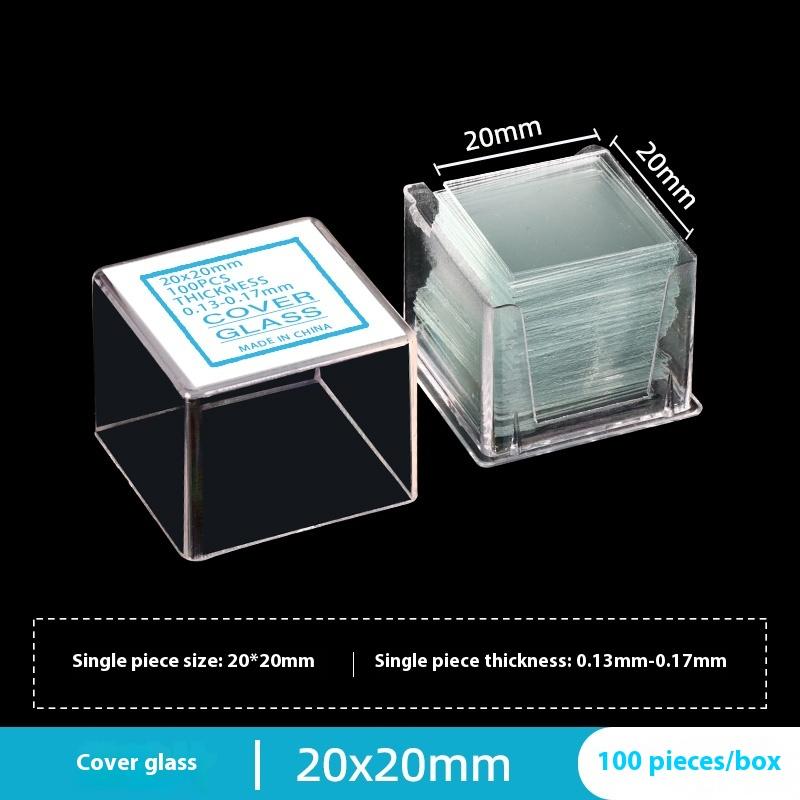 100 шт. Аксессуары для микроскопа сделай сам Прозрачные предметные стекла Покровные стекла Покровные стекла 18X18 20X20 22X22 24X24 24X32 24X50 мм