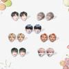 1 пара сережек-гвоздиков с лицом участника, Серьги-подвески с фото Bangtan Boys, K-pop Аксессуар для фанатов ARMY