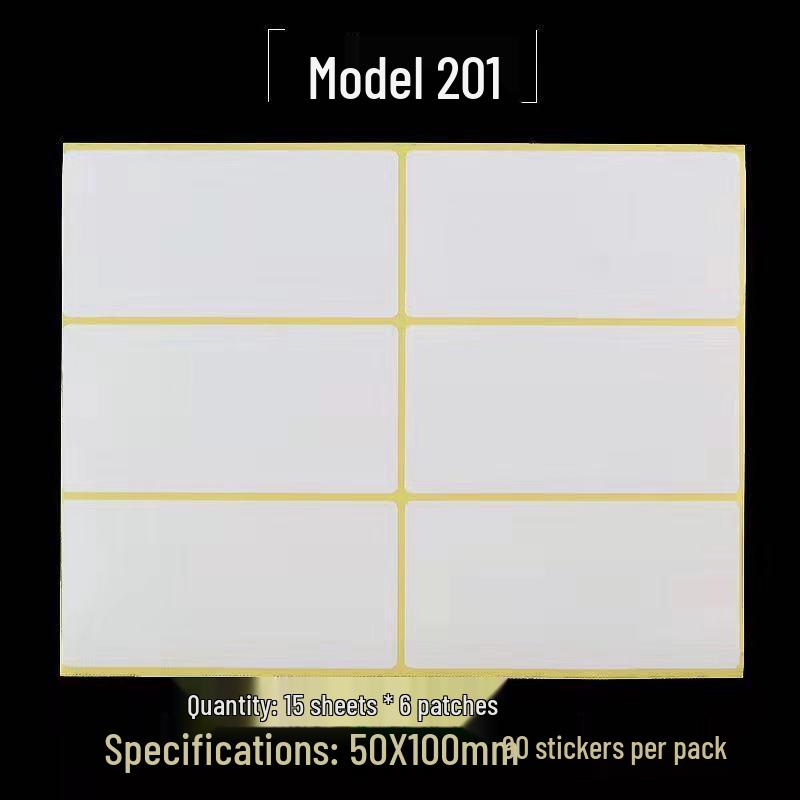 A5 Self-Adhesive Blank Label Stickers for Printing and Handwriting - White Name and Number Stickers