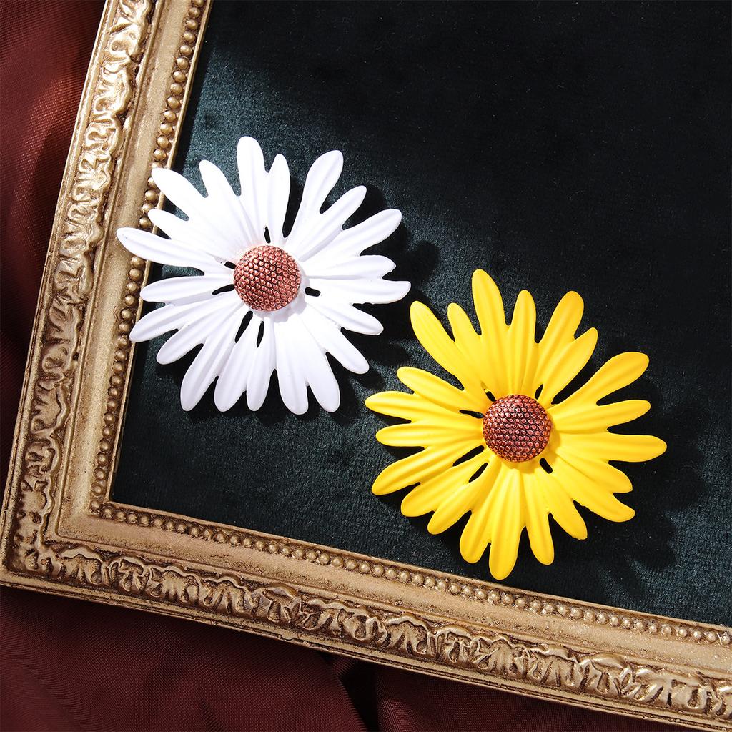 Японская и корейская брошь Mori Sunflower, модная универсальная брошь с эмалевым цветком для женского костюма, значок