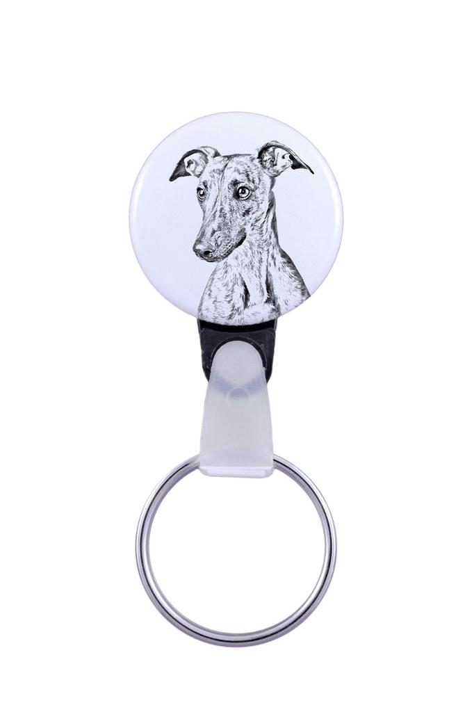 Уиппет - брелок с портретом собаки, подвеска с собственной графикой бренда Art-Dog
