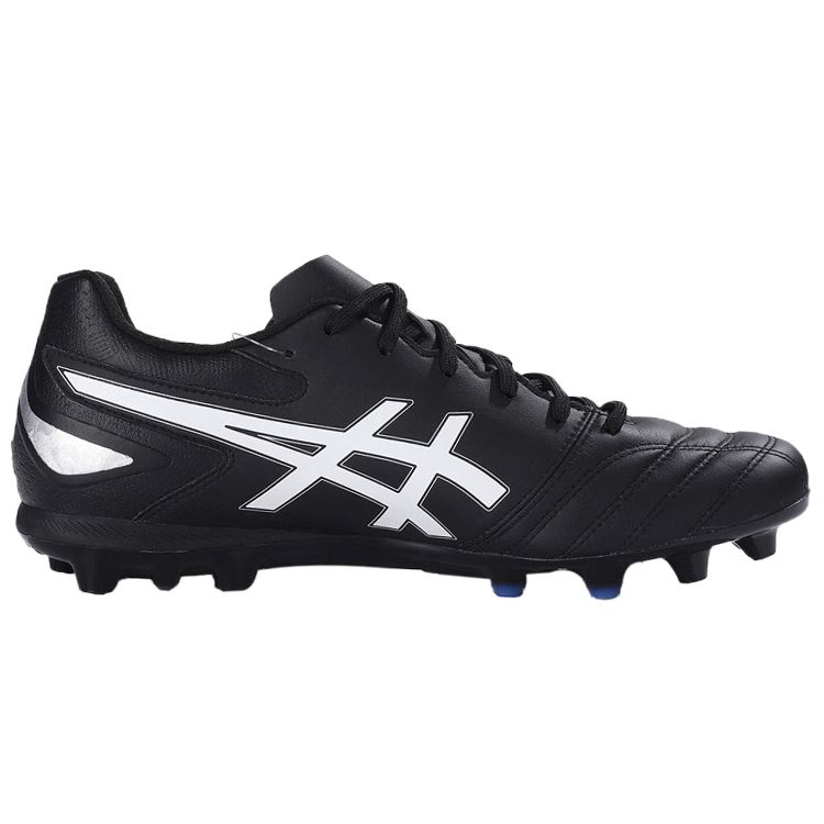 Asics Pro Round Toe Lace-Up Artificial Turf Ag (Rubber Short Studs) Durable Support Lightweight Soccer Shoes Men Soccer Shoes Black White 1103A116-001