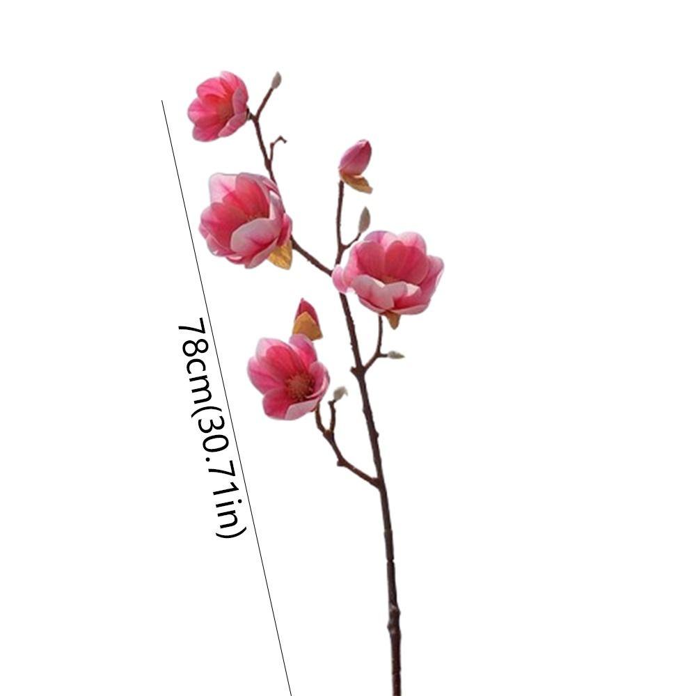78cm Artificial Magnolia Branches Real Touch Artificial Orchid Flowers  Wedding Party Decor