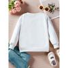 Boys' Autumn/Winter Fashion -Lined Sweatshirt with "Hello" Bear Cartoon Print, Loose Fit Casual Long-Sleeve Pullover