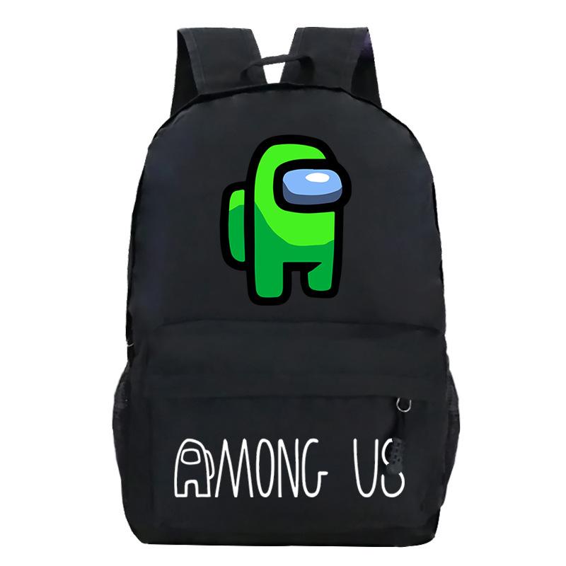 Игровые товары Among Us Мультяшный принт Школьная сумка + Сумка через плечо + Наплечная сумка Комбинация