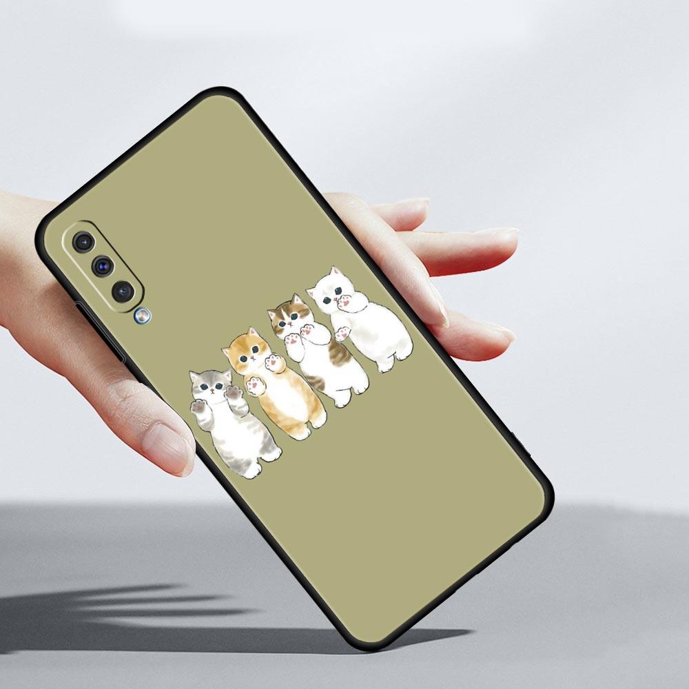 Животные Чехол для телефона с кошкой для Samsung Galaxy A56 A36 A26 A34 A17 A16 A06 A14 A12 A54 A72 A70 A30 A24 A22 A20e A52 A50 A40 A32 Чехол