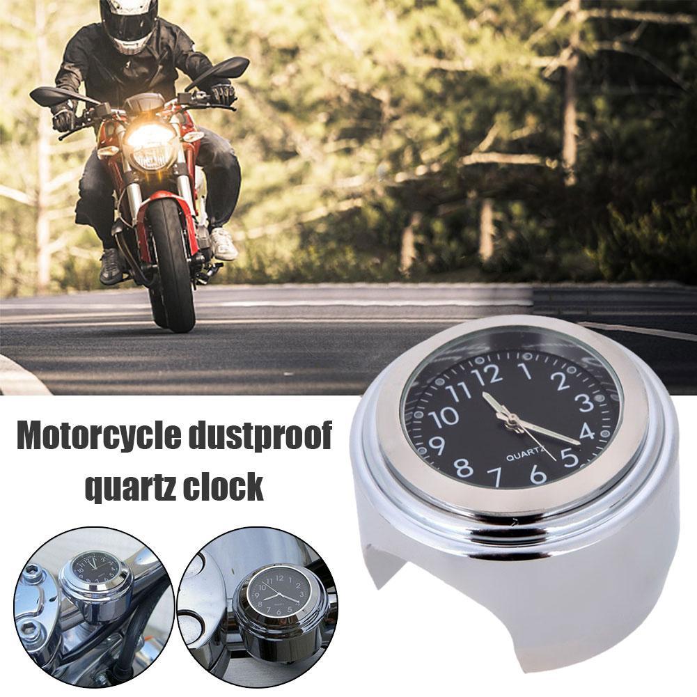 Universal Motorcycle Handlebar Watch Bike Hand Grip Bar Mount Dial Clock Waterproof For Scooter Bicycle Motor Atv S7i3