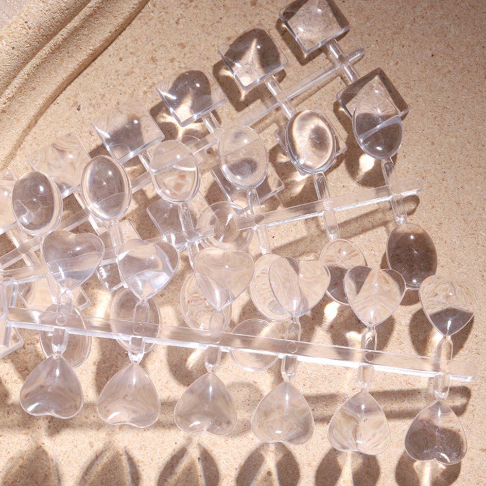 Oval Nail Polish Practice Nail Color Display Clear Nail Color Card Color Showing Shelf Nail Tools