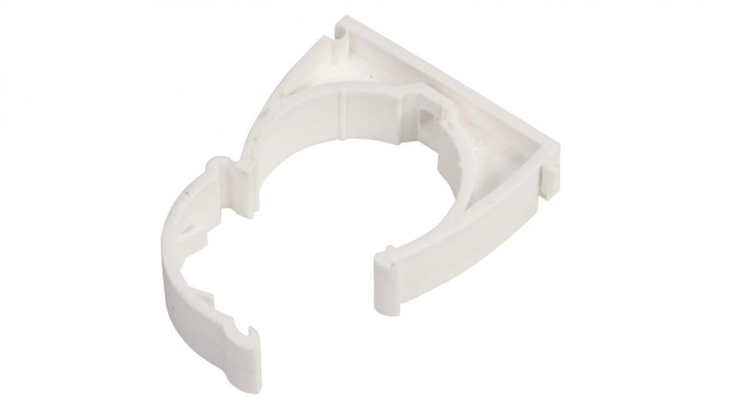 Uchwyt Zamknięty Do Rur 47Mm Biały Uz 47 10187 /100Szt./