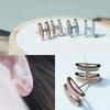 [Aslit] Zenith Lettering Cubic Bold Earrings