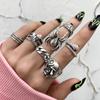 7Pcs/Set Punk Snake Rings For Women Gothic Spider Men Jewelry Gift Accessories