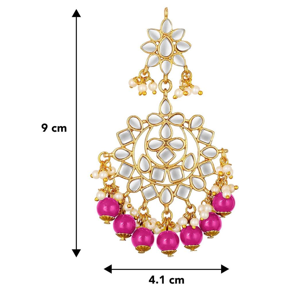 Этнические серьги-шандельеры с кунданом и жемчугом, подарок для женщин