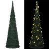 VidaXL Pre-lit Artificial Christmas Tree with Garlands, Christmas Tree with LEDs, Holiday Decoration, Ornament 321523