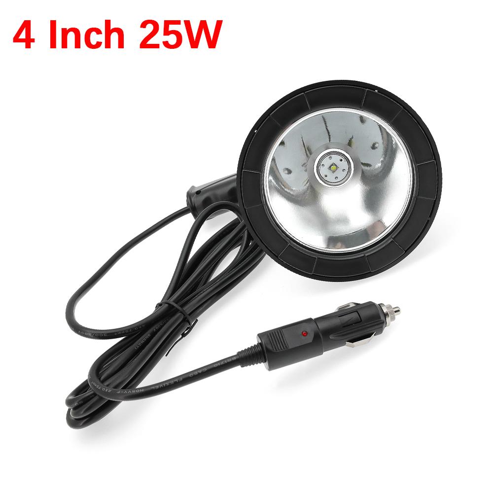 4/5/7/9 Inch Outdoor Searchlight Handheld Light 25W-55W Portable Spotlight Waterproof Flashlight Hunting Camping Light 12V 24V