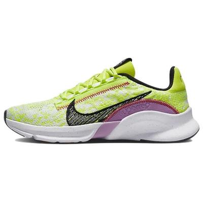 SuperRep Go 3 Flyknit Next Nature Volt Rush Fuchsia Женские кроссовки Зеленый Белый Черный DH3393-700