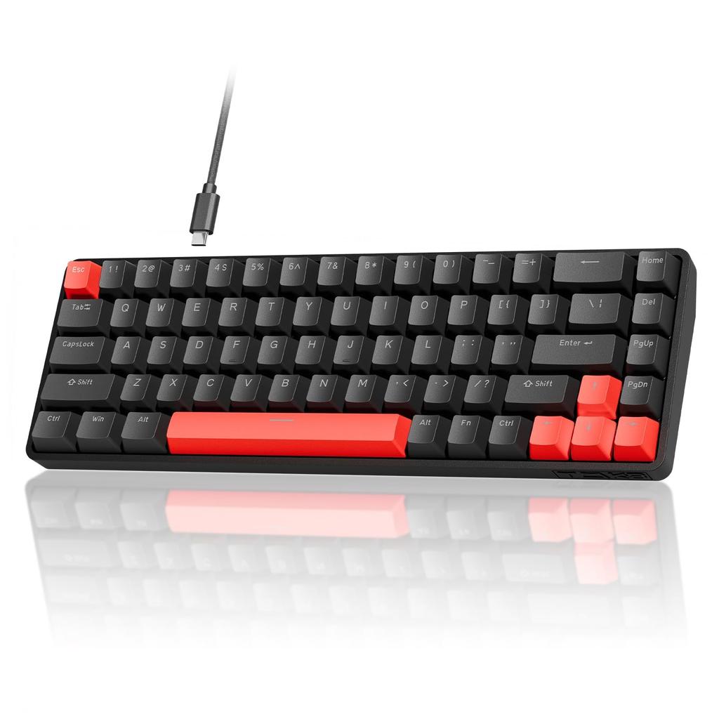 DIERYA X TMKB T68 Rapid Trigger Mechanical Gaming Keyboard Magnetic Switch Keyboard RGB Backlight Wired Compact 68 Keys All Keys No Collision