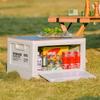 50L Outdoor Camping Folding Storage Box Large Capacity Car Storage Food Box Outdoor Travel Picnic Storage Bin Camping Equipment