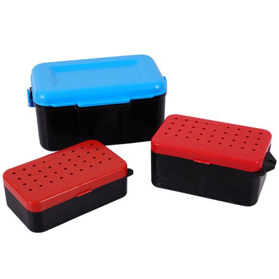 Портативный контейнер для живой наживки с ручкой, двухслойный кейс для переноски рыболовных приманок, рыболовные снасти, опарыш, червь, земляной червь, рыбалка