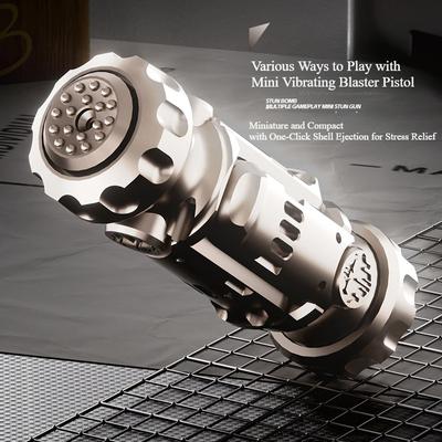 Шокирующая граната Fidget Spinner Миниатюрный игрушечный пистолет с выбрасываемыми гильзами Игрушки для снятия стресса для взрослых и детей Лучшие подарки