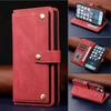 iPhone16 Retro Leather Case for Apple 12 & 14Pro: Flip Phone Protection with Multi-Function Card Slots