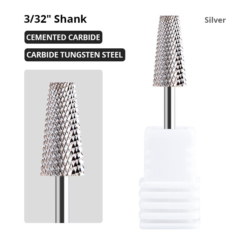 Керамическая фреза, маникюрные сверла для ногтей, электрические пилочки для ногтей, розовые, синие, шлифовальные насадки, фрезы, резак, аксессуары для заусенцев