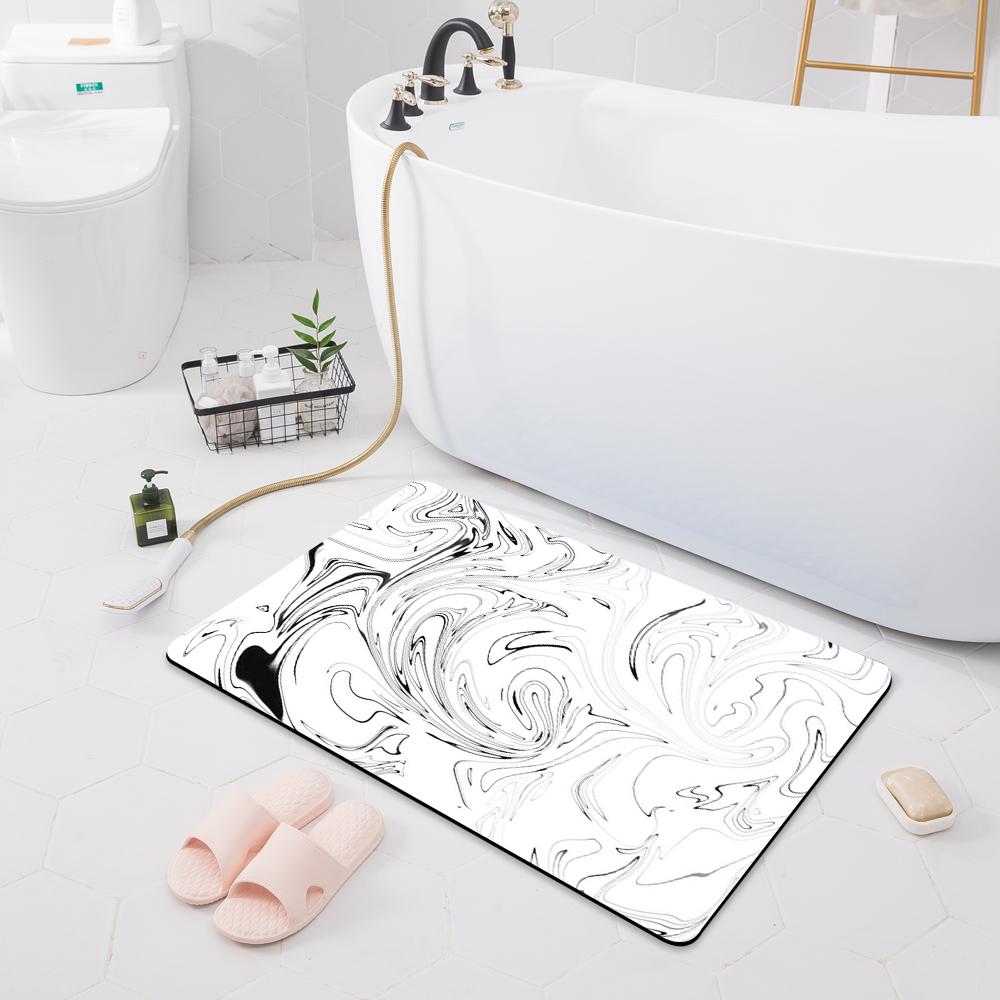 Non-slip Absorbent Mat Entry Door Mat Bathroom Shower Carpet Home Bathroom Bedroom Floor Kitchen Carpet