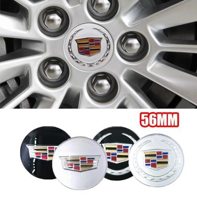 Для ATS CTS DTS STS SLS SLR XLR BLS Seville Escalade Deville Tiburon CT6 4 шт. 56 мм Наклейка на центральную часть колеса Значок с логотипом автомобиля