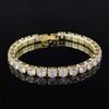 Women's Gold-Plated Zircon Tennis Bracelet - Full Diamond Design, Model S5650