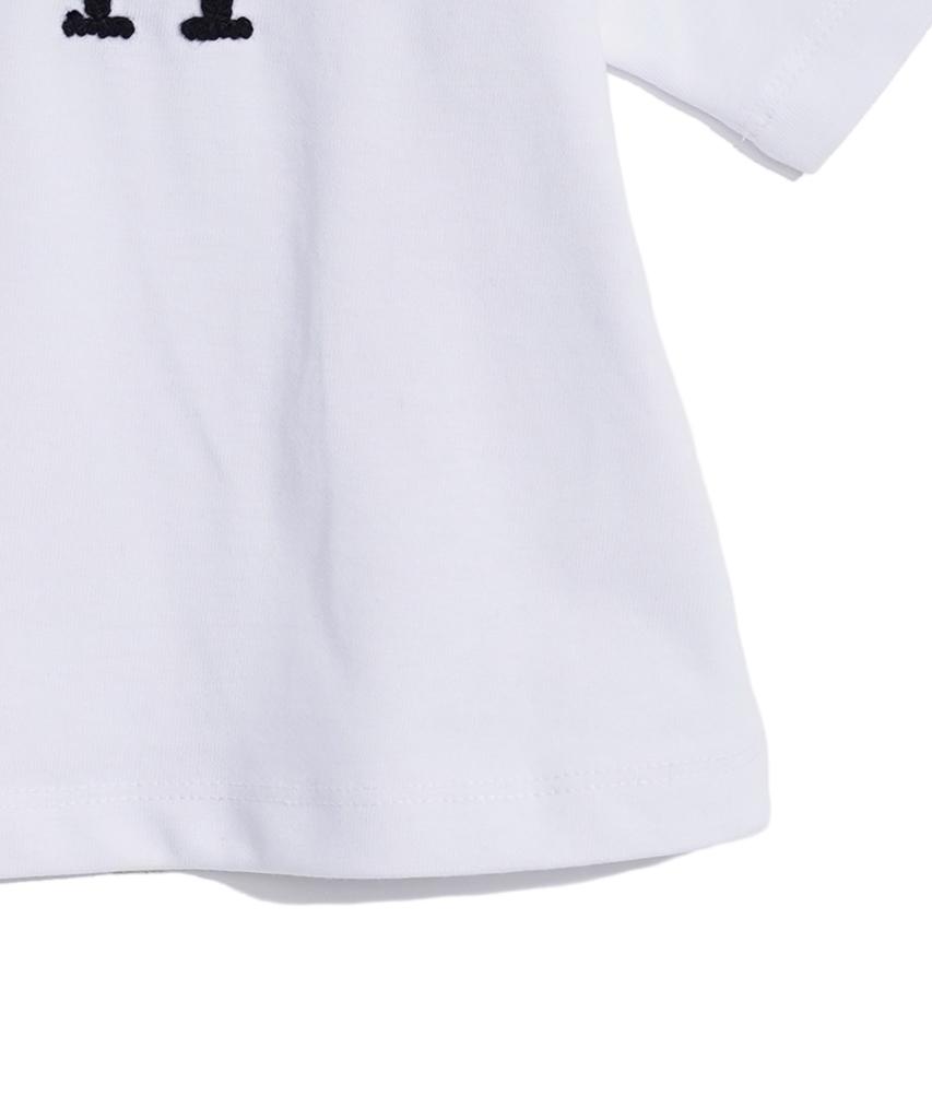 HARDCORE HAPPINESS Hch Embroidered Crop T-Shirt_White