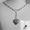 Jewelry Accessories Message Locket Necklace Aesthetics Photo Picture Necklace Heart Necklace