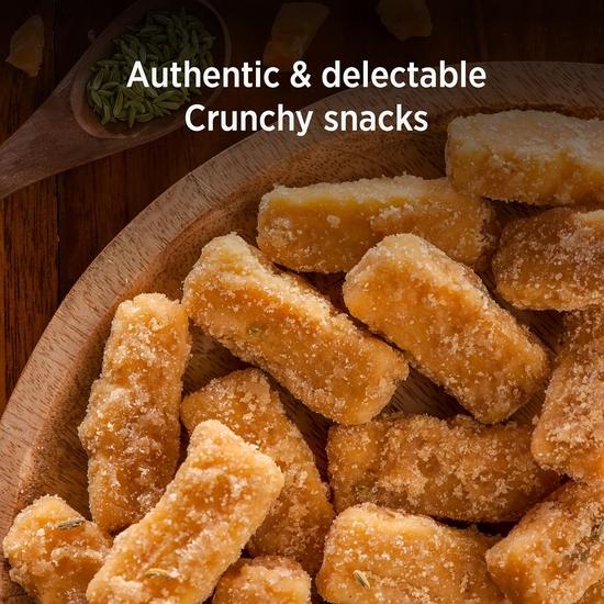 Chaayos Гур Пара (450г упаковка) | Закуска к чаю | Готовые закуски Gur Para | Мини-гур Пара | Индийский Намкин Нашта | Традиционные индийские закуски
