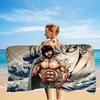 Japanese Anime B-Baki Big Microfiber Beach Towels Quick Dry Towel Sand Beach Towels Pool Towel for Travel Swim Pool Yoga