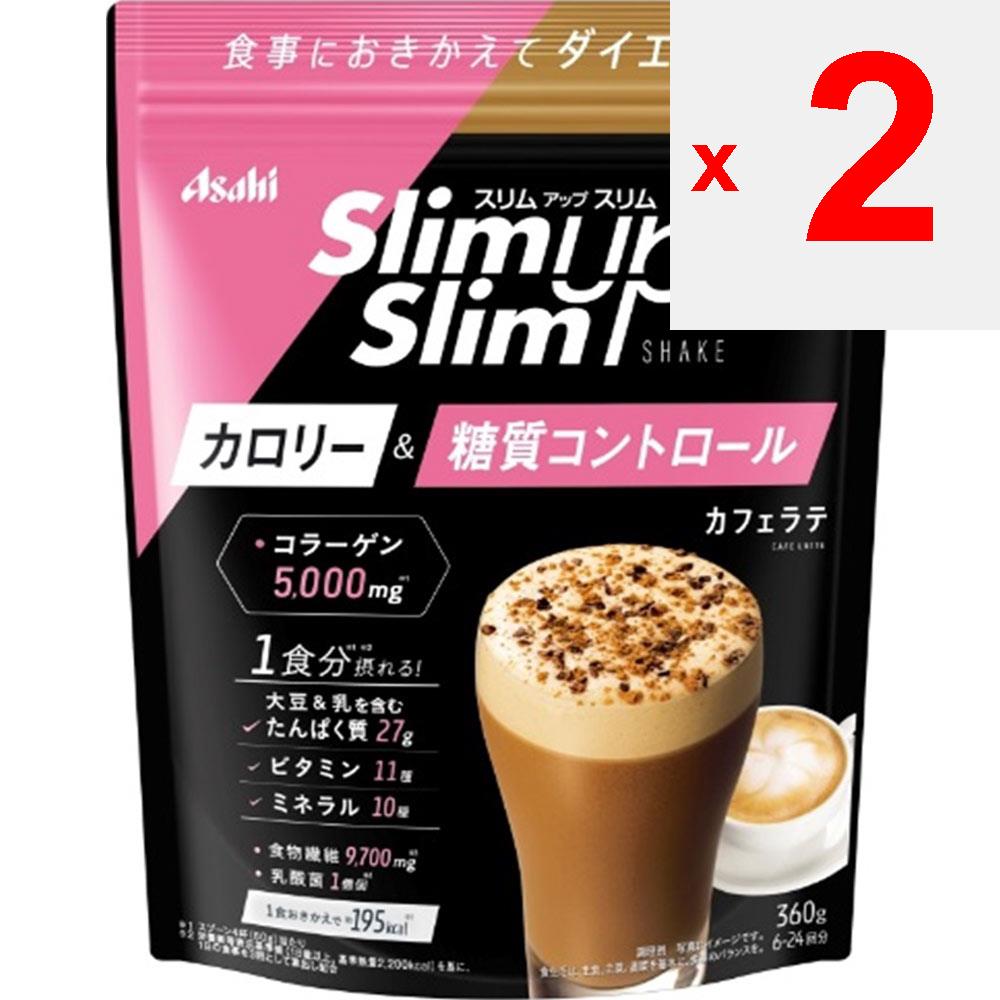 Asahi Slim Up Slim Шейк Кафе Латте 360г Напитки и Шейки Заменители пищи Напитки и Шейки