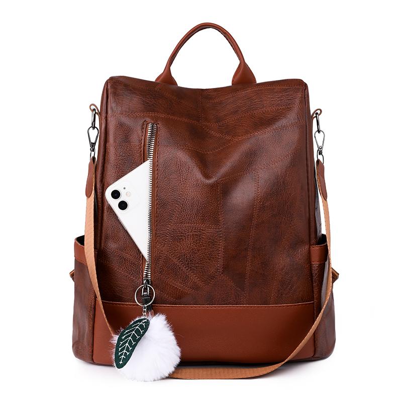 Женский рюкзак для отдыха, высокое качество, кожаные женские противоугонные сумки на плечо, модные школьные сумки для девочек, женский дорожный рюкзак