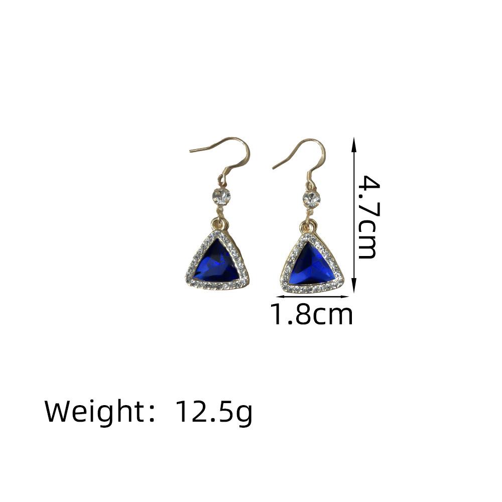 Серьги-лепестки из хрусталя 925 пробы, нишевый дизайн, холодный ветер, универсальный темперамент, серьги-гвоздики, изысканные серьги