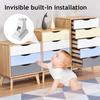 Child Safety Magnetic Drawer No Drilling Easy Installation Invisible Design Secure Drawer Lock Invisible Baby