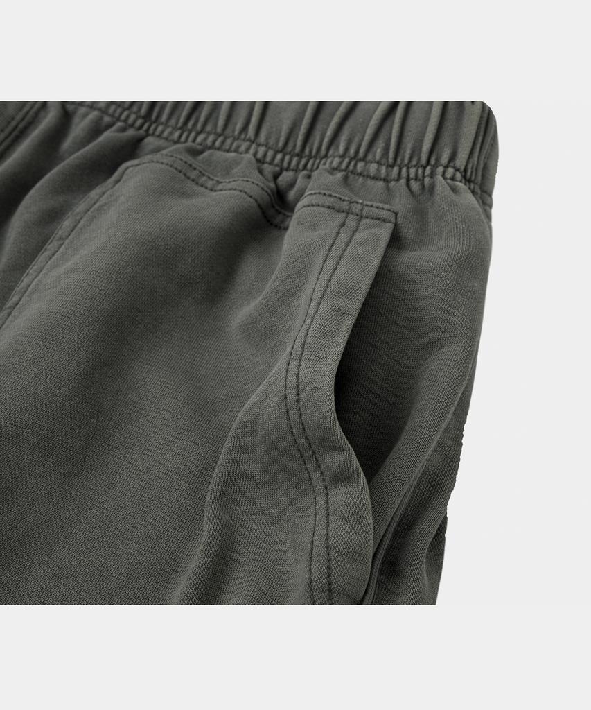 LETTERCOMO Heavy Cotton Garment Piping Wide Sweatpants Khaki Grey