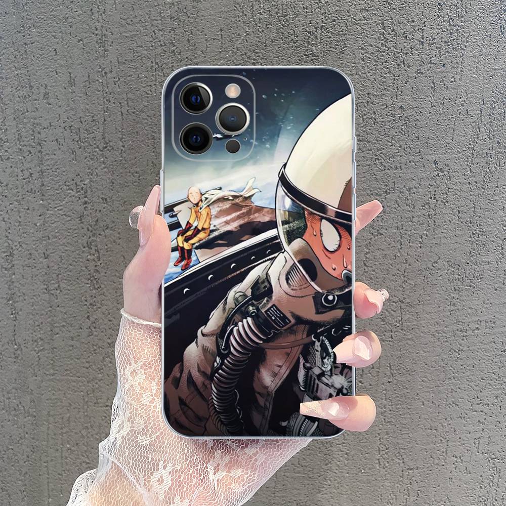 Superhero Anime One Punch Man Case For Iphone 17 16 15 Pro Max 11 12 13 14 Pro Plus Phone Cover