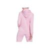 adidas Женская толстовка с капюшоном adidas Essentials 3-Stripes из французского терри на молнии Розовый/Белый HL2059