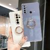 Luxury Ring Holder Case On For Xiaomi Redmi Note 9 Pro Note9 S 9pro Max 9S Plating Silicone Stand Back Cover Xiomi Funda