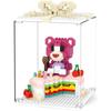 BOYU Nanoblock Cherry Cake Bear, Mixed Colors, Korean Popular Toys