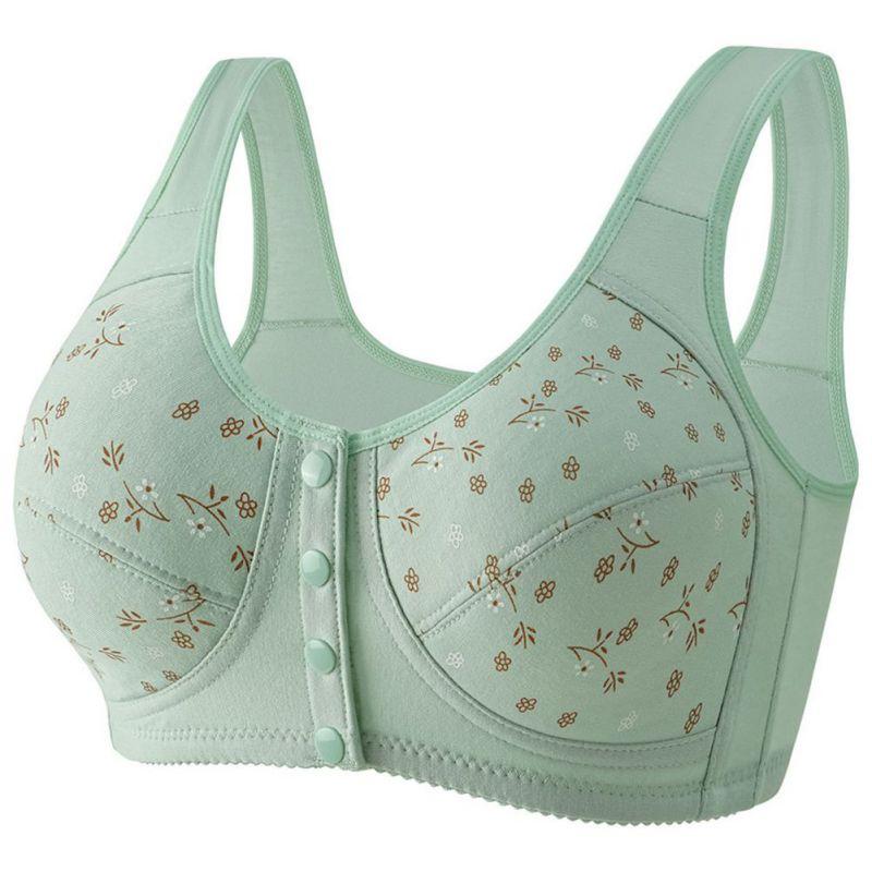 Женский бюстгальтер большого размера с передней застежкой Бюстгальтер на широких бретелях