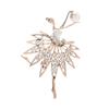Vintage Ballet Girl Brooch Creative Versatile Cartoon Corsage Niche Design Sense Pin Clothing Accessories