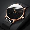 Men Fashion Watches Simple Business Ultra Thin Stainless Steel Mesh Belt Quartz Watch