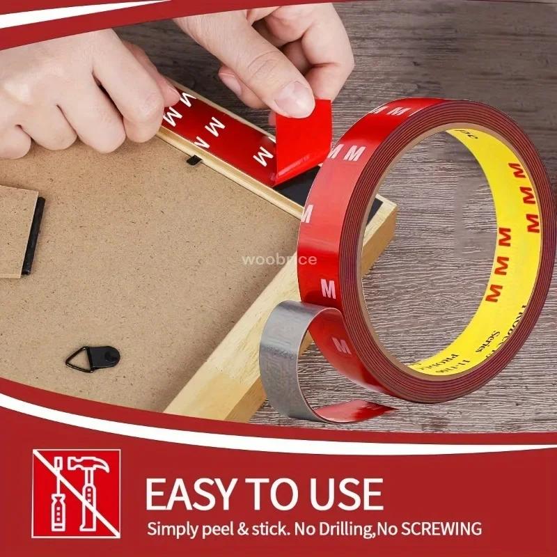 30 см сверхпрочная двухсторонняя клейкая лента для автомобиля, специальная, отрывается, не оставляя следов, высокая вязкость, крепление, липкая