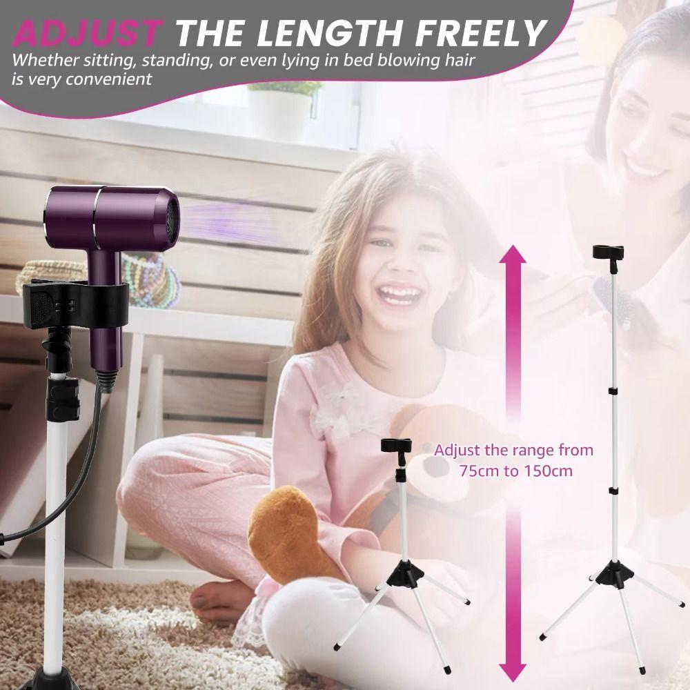 Foldable Adjustable Hair Dryer Stand Adjustable Height Blower Bracket Pet